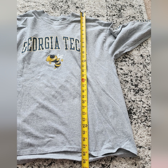 GA TECH Fanatics Graphic Longsleeve Tshirt Heather Gray Mens XL - Picture 5 of 7